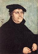 CRANACH, Lucas the Elder Portrait of Martin Luther dfg oil on canvas